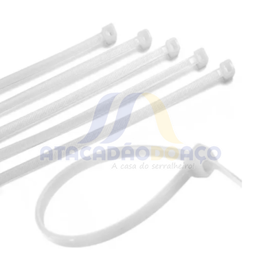 Abraçadeira Nylon - 2.5mm x 150mm (Branca)