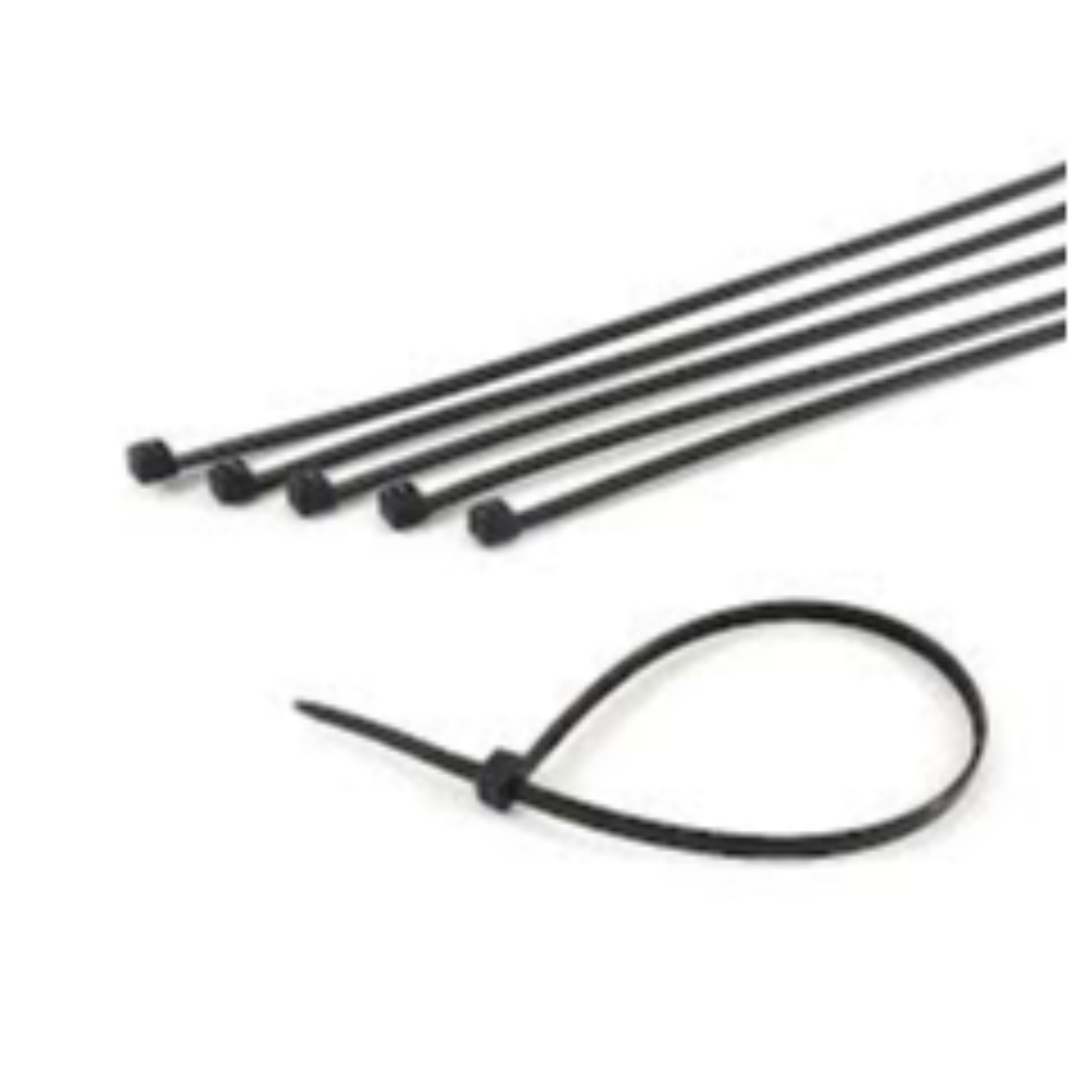 Abraçadeira Nylon - 2.5mm x 200mm (Preta)