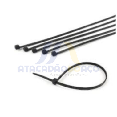 Abraçadeira Nylon - 2.5mm x 140mm (Preta)