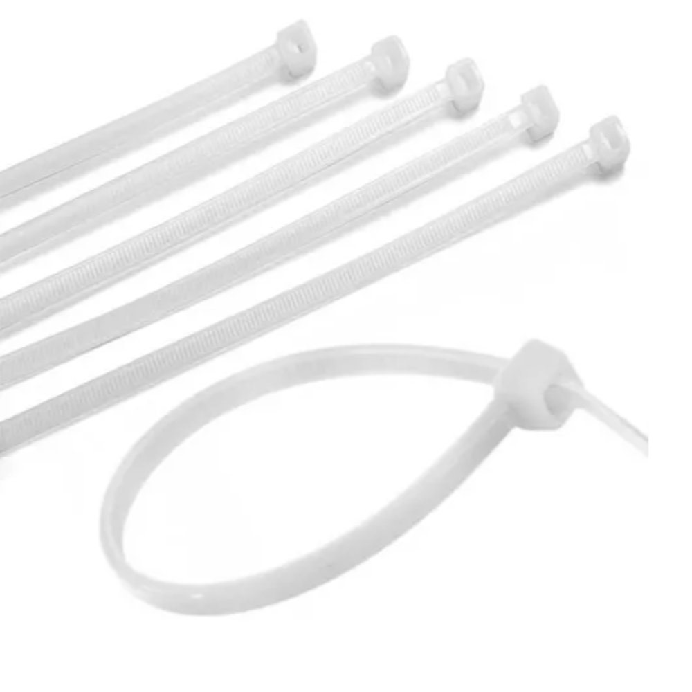 Abraçadeira Nylon - 2.5mm x 80mm (Branca)