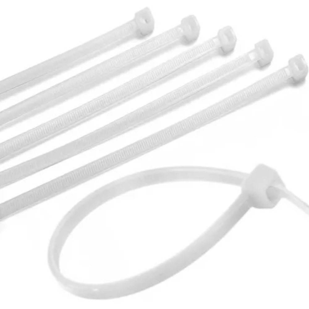 Abraçadeira Nylon - 2.5mm x 150mm (Branca)