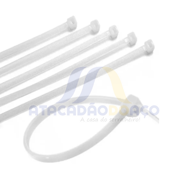 Abraçadeira Nylon - 3.6mm x 150mm (Branca)