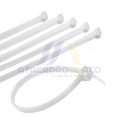 Abraçadeira Nylon - 3.6mm x 200mm (Branca)