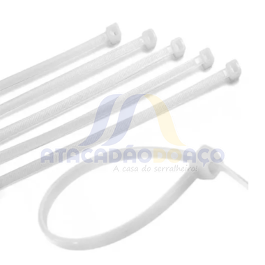 Abraçadeira Nylon - 3.6mm x 300mm (Branca)