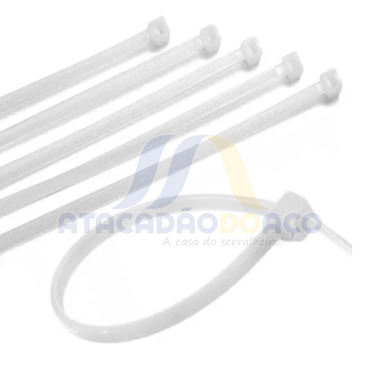 Abraçadeira Nylon - 4.0mm x 200mm (Branca)