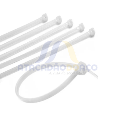 Abraçadeira Nylon - 4.0mm x 400mm (Branca)