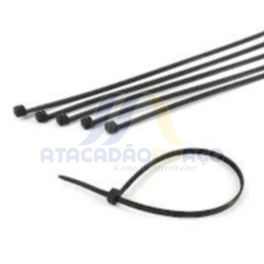 Abraçadeira Nylon - 4.0mm x 300mm (Preta)
