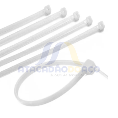 Abraçadeira Nylon - 4.8mm x 100mm (Branca)