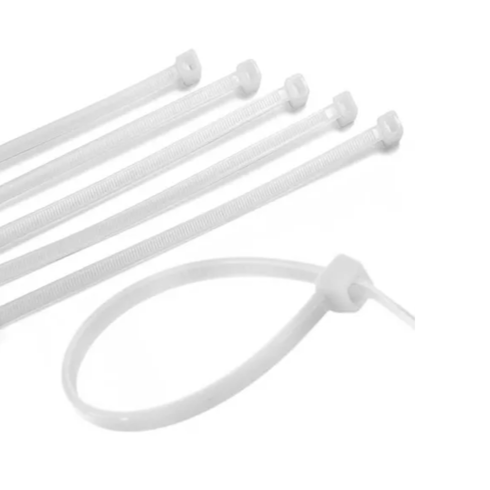 Abraçadeira Nylon - 4.8mm x 200mm (Branca)