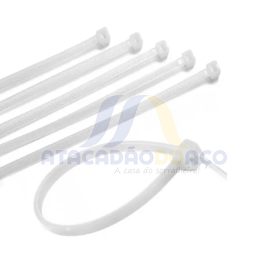Abraçadeira Nylon - 4.8mm x 200mm (Branca)