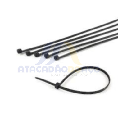 Abraçadeira Nylon - 6.0mm x 300mm (Preta)