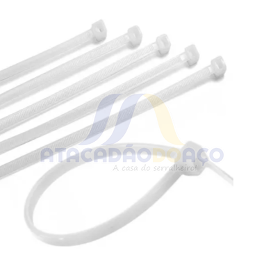 Abraçadeira Nylon - 6.0mm x 400mm (Branca)