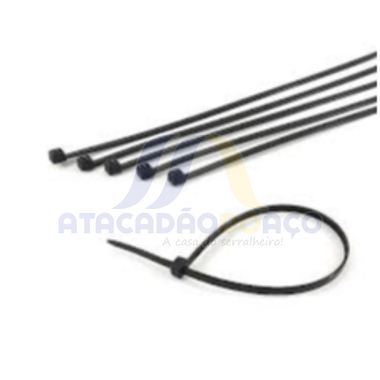 Abraçadeira Nylon - 6.0mm x 400mm (Preta)