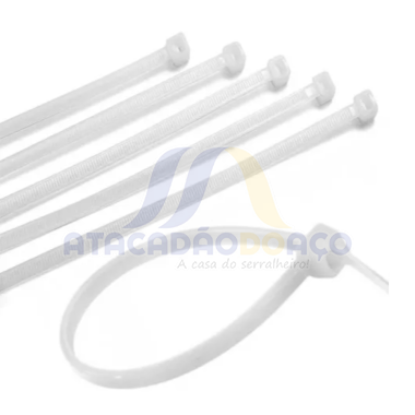 Abraçadeira Nylon - 7.6mm x 300mm (Branca)