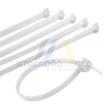 Abraçadeira Nylon - 7.6mm x 400mm (Branca)