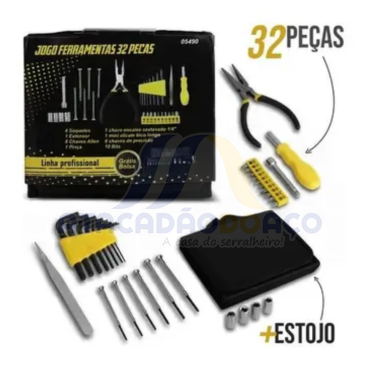 Jogo de Ferramentas C/ 32 PÇ ( Titanium )