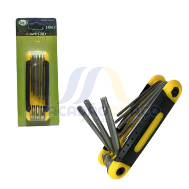 Jogo de Chave Torx Dobravel 8 unds (Idea)