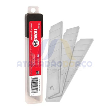 Lamina P/ Estilete 18mm Cx10un (Nove 54)