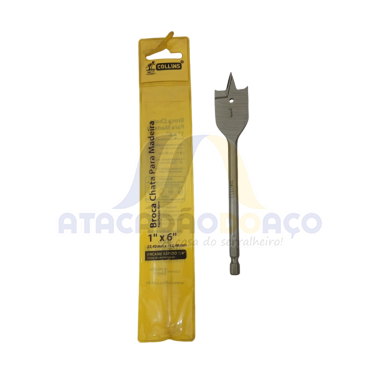 Broca Chata P/ Madeira - 1