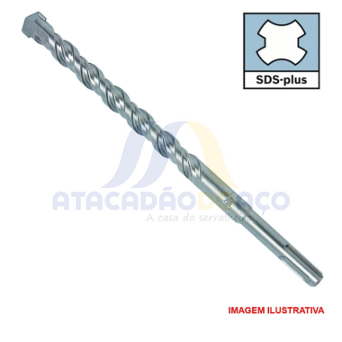 Broca SDS Plus Concreto Armado N° 25 x 260 (Rocast)