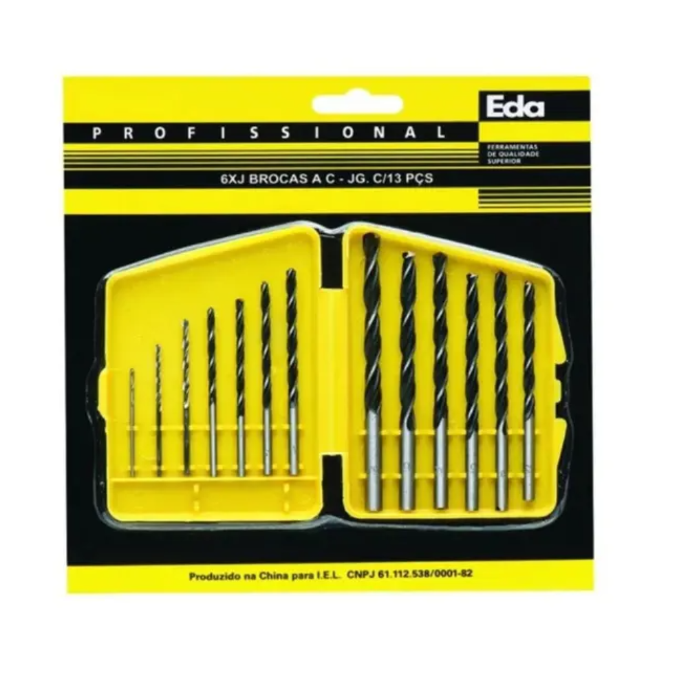 Kit Broca de Aço C/ 13 PÇS (Elite)