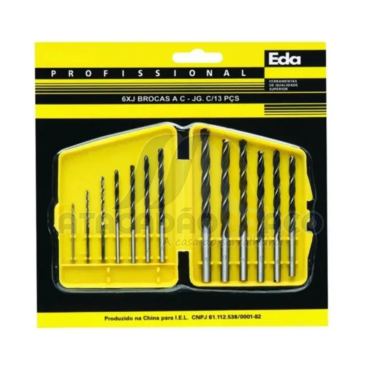 Kit Broca de Aço C/ 13 PÇS (Elite)