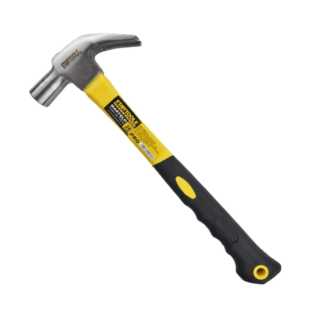 Martelo Unha Cabo de Fibra - 28cm (Startools)