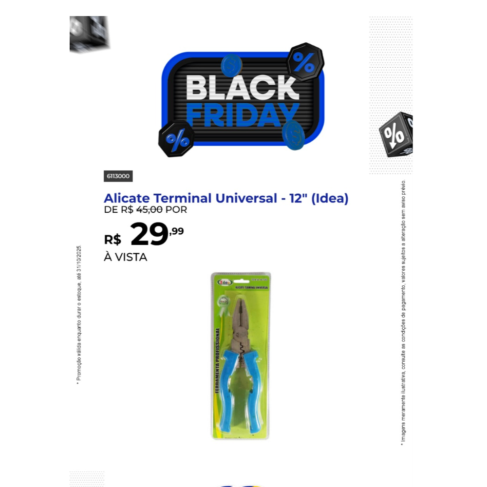 Alicate Terminal Universal - 12
