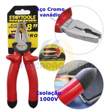 Alicate Universal C/ Isolador de 8