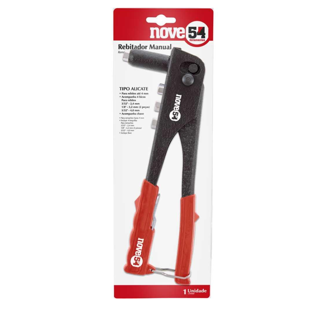 Alicate Rebitador Pop C/4 Bicos (Nove 54)