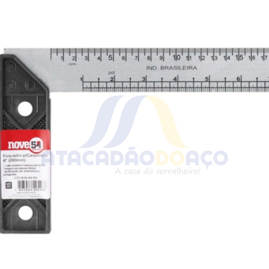 Esquadro Cabo Plastico - 08'' (Nove 54)