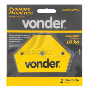 Esquadro Magnetico Hexagonal - 10kg (Vonder)