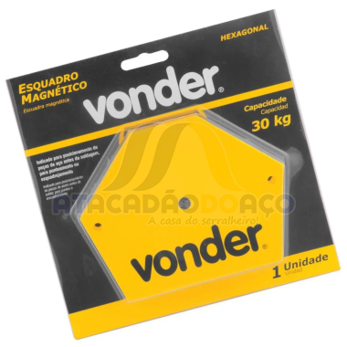 Esquadro Magnetico Hexagonal - 30kg (Vonder)