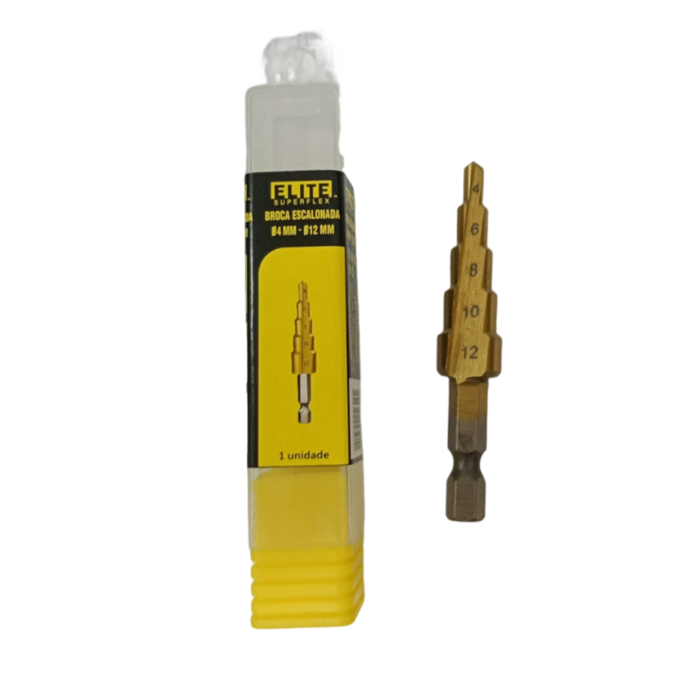 Broca Escalonada Perf. 4mm - 12mm (Elite)