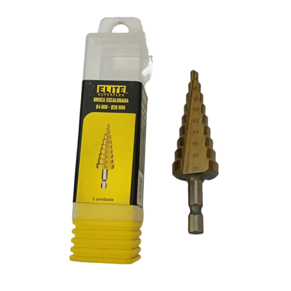 Broca Escalonada Perf. 4mm - 20mm (Elite)