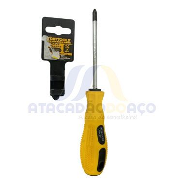 Chave Fenda Emborrachada- 1/4 x 4 (Startools)