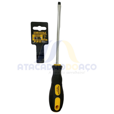 Chave Fenda Emborrachada- 1/4 x 6 (Startools)