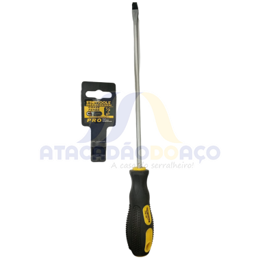 Chave Fenda Emborrachada- 1/4 x 8 (Startools)