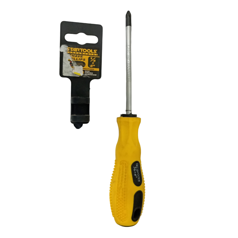 Chave Phillips Emborrachada- 1/4 x 4 (Startools)