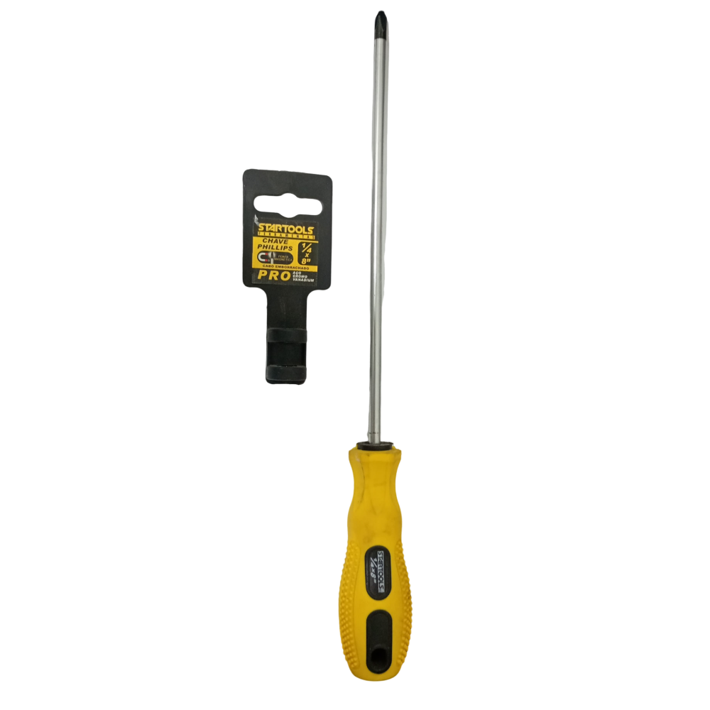 Chave Phillips Emborrachada- 1/4 x 8 (Startools)