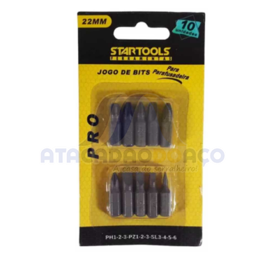Jogo de Bits P/ Parafusadeira (Startools)