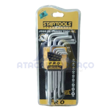 Jogo de Chave Torx Media C/ 09 Peças (Startools)