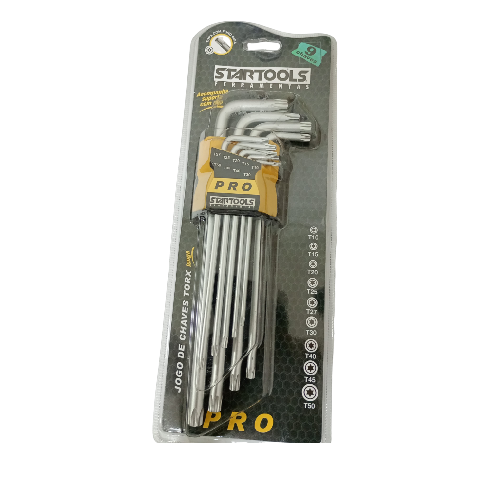Jogo de Chave Torx Longa C/ 09 Peças (Startools)