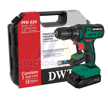 Parafusadeira Furad. C/ Impac.20V-3/8 (DWT)