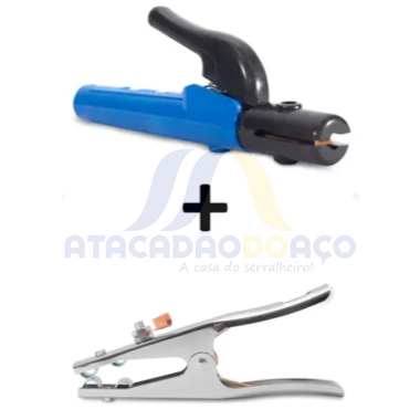 Kit Garra Negativa e Porta Eletrodo 200A (Balmer)