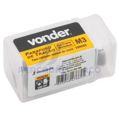 Parafuso Tração M- 3 P/Rebitador Man. (Vonder)