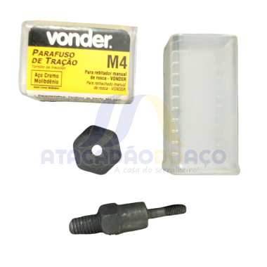 Parafuso Tração M- 4 P/Rebitador Man. (Vonder)