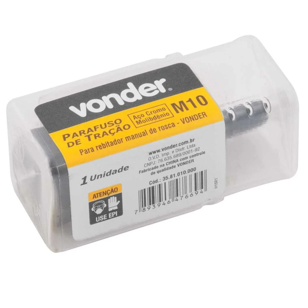 Parafuso Tração M- 10 P/Rebitador Man. (Vonder)