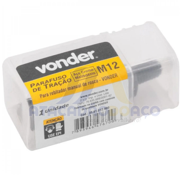 Parafuso Tração M- 12 P/Rebitador Man. (Vonder)