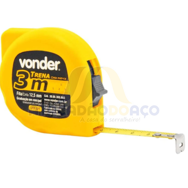 Trena De Aço 3mt x 12,5mm (Vonder)